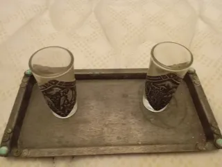 Candelabro de cristal antiguo.gran lote tan solo