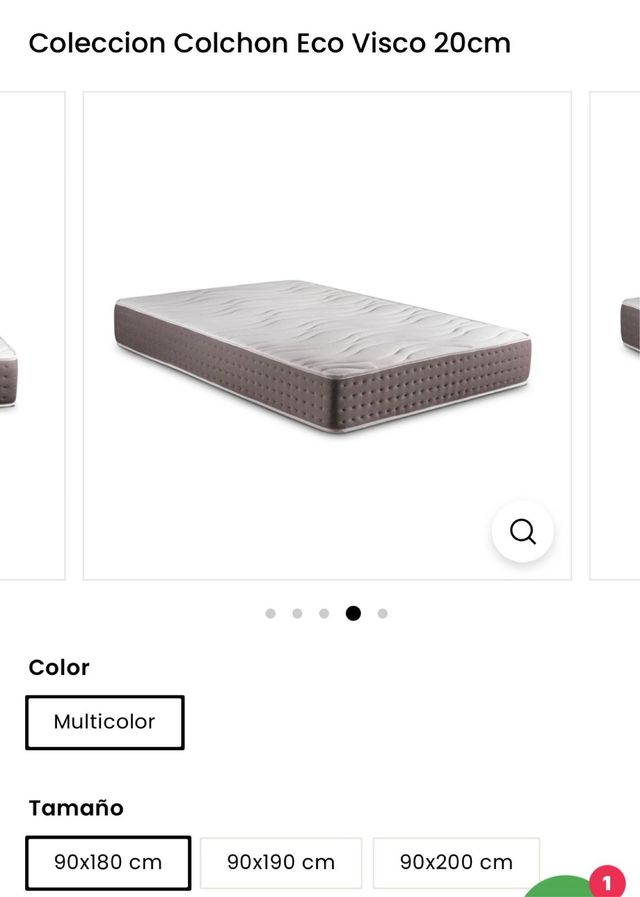 Materasso viscoelastico 90x180 arrotolato. Rif. P8