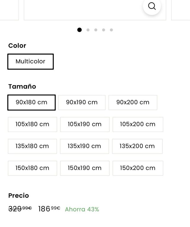 Materasso viscoelastico 90x180 arrotolato. Rif. P8