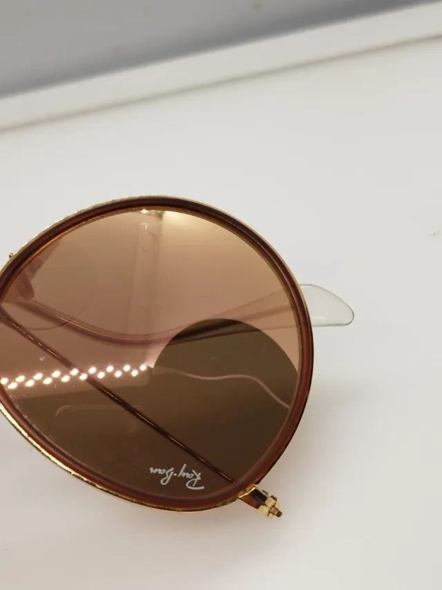 Gafas Ray-Ban Round Plegables Rosa Dorado RB3517