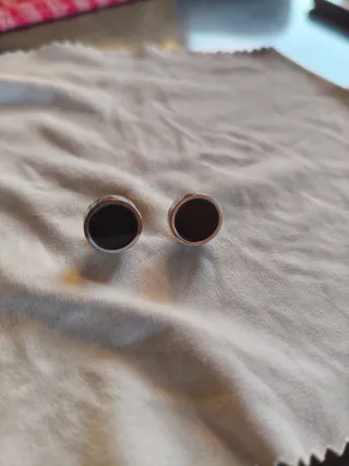 Orecchini Marlú Acciaio Nero Argento