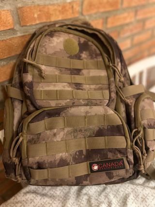 Mochila Táctica Camuflaje Beige/Marrón