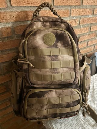 Mochila Táctica Camuflaje Beige/Marrón