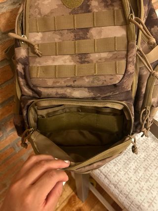 Mochila Táctica Camuflaje Beige/Marrón