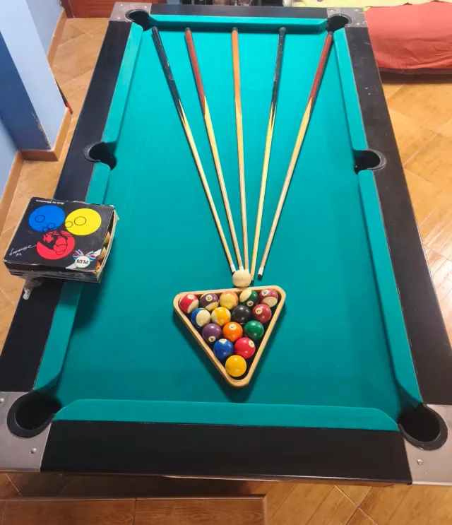 Billar americano de piedra pizarra entera 210*120