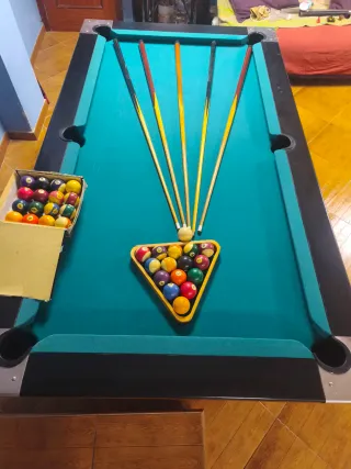 Billar americano de piedra pizarra entera 210*120