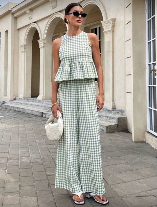 Conjunto cuadros verde y blanco