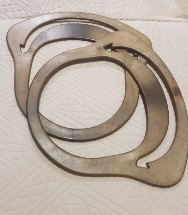 Asas de bolso marrones