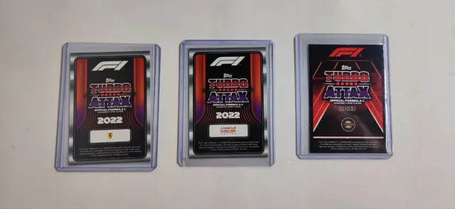 3 cartas Numeradas Topps Turbo Attax 2022/2023