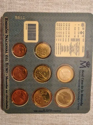 Lote  monedas Euro España 2004-2005