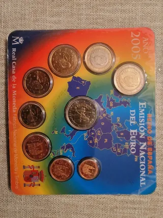 Lote  monedas Euro España 2004-2005