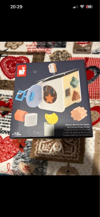 Janod Bird House Shape Sorter +18m