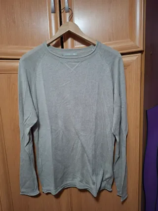 Jersey beige de manga larga