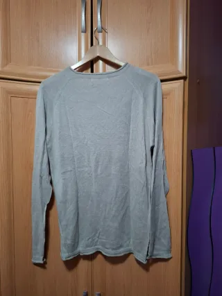 Jersey beige de manga larga