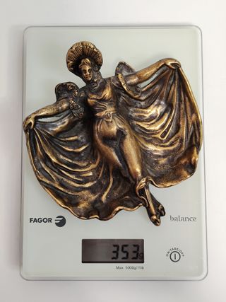 CENICERO BRONCE ART NOUVEAU. Antigüedad