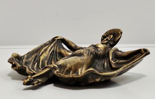 CENICERO BRONCE ART NOUVEAU. Antigüedad