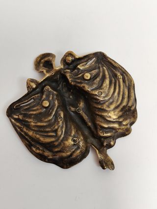 CENICERO BRONCE ART NOUVEAU. Antigüedad