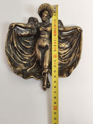 CENICERO BRONCE ART NOUVEAU. Antigüedad