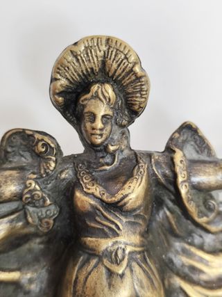 CENICERO BRONCE ART NOUVEAU. Antigüedad