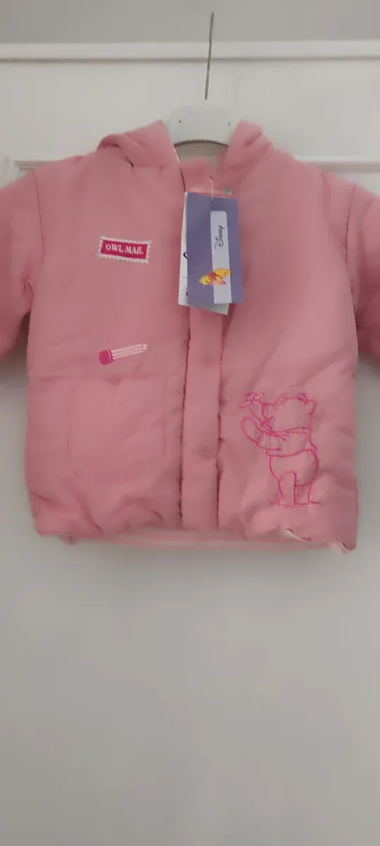 Capottino bambina rosa con Winnie the Pooh