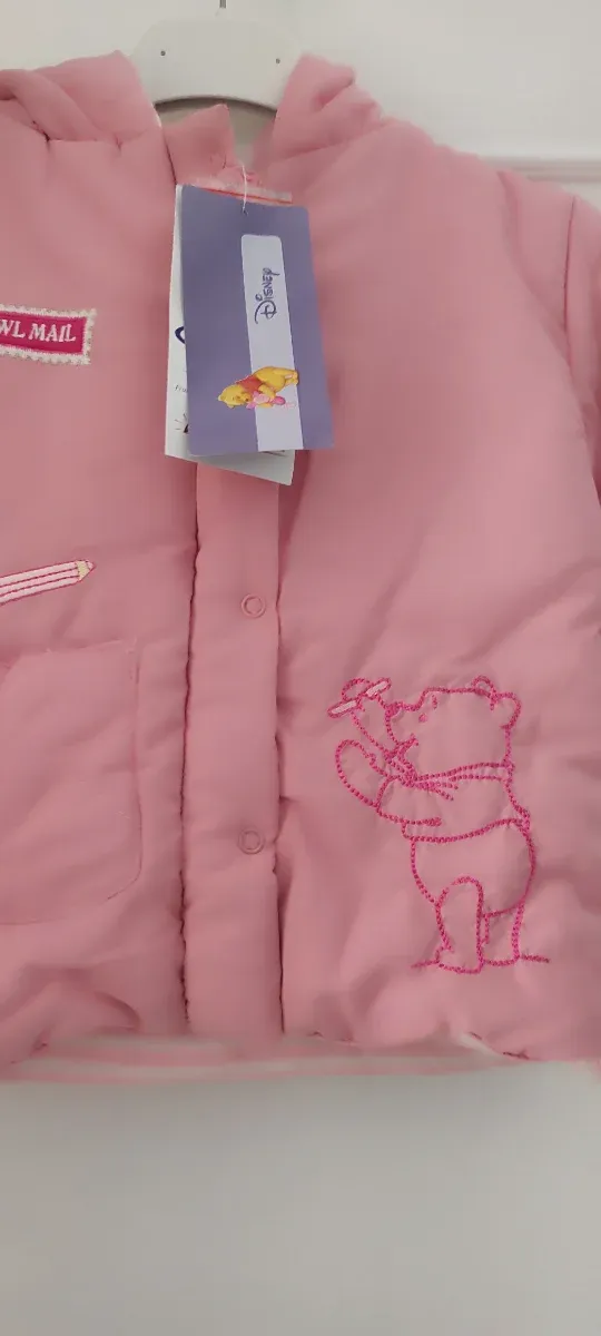 Capottino bambina rosa con Winnie the Pooh