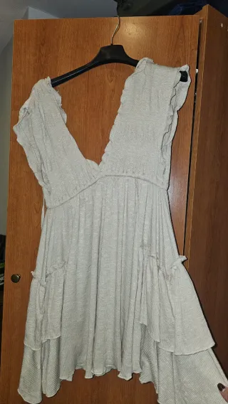 Vestido veraniego beige talla única