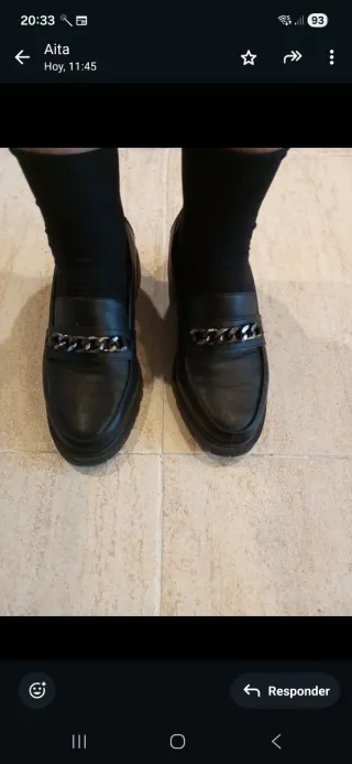 Mocasines negros mujer T.38