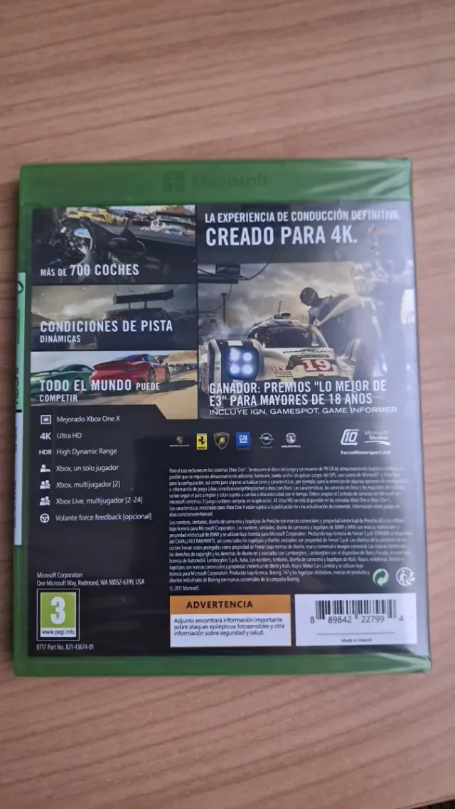 Forza Motorsport 7 Xbox One Precintado