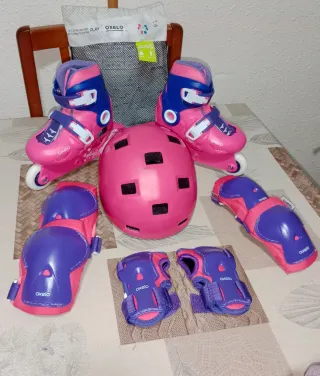 Patines Oxelo ajustables y Protecciones