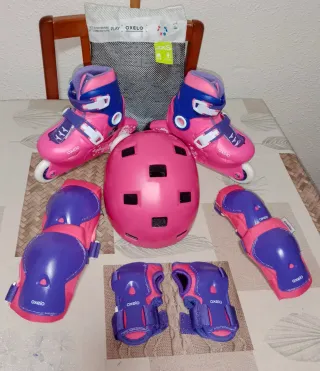 Patines Oxelo ajustables y Protecciones