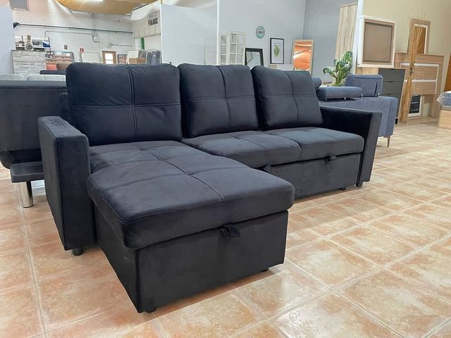 Sofá Cama Negro Nuevo