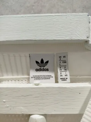 Camiseta Adidas Original Blanca Talla XS