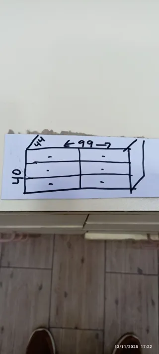 Cajonera beige 6 cajones