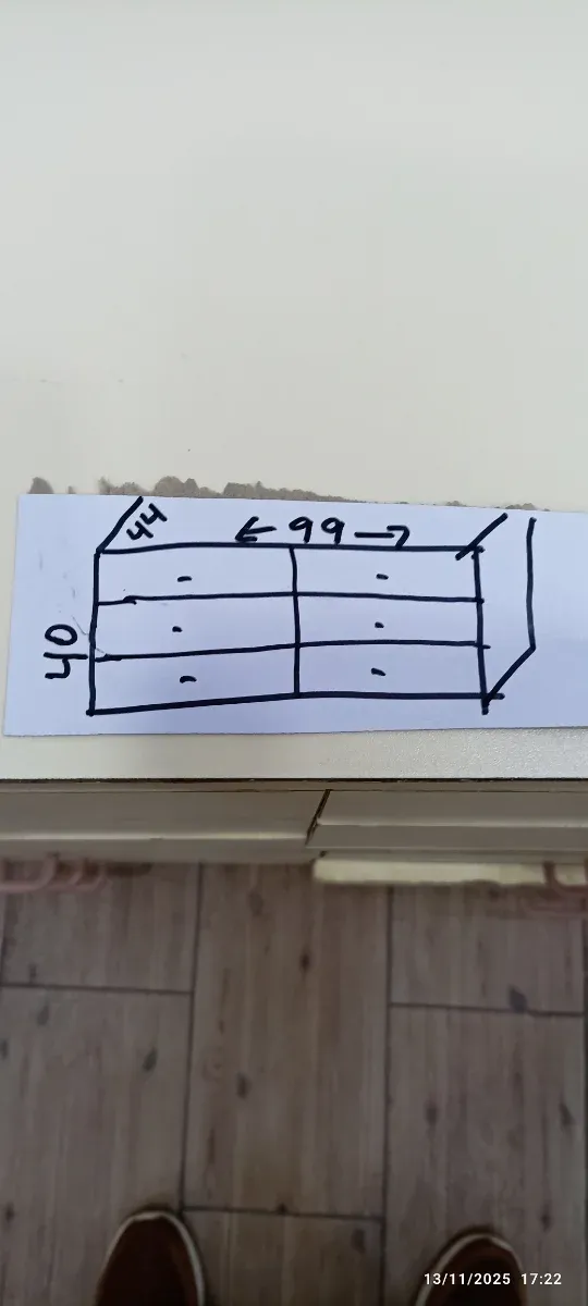 Cajonera beige 6 cajones