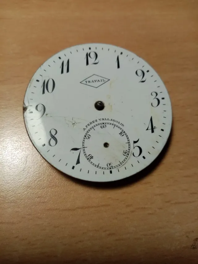 Esfera Reloj Bolsillo TRAVAIL A.Perez Valladolid