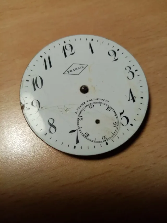 Esfera Reloj Bolsillo TRAVAIL A.Perez Valladolid