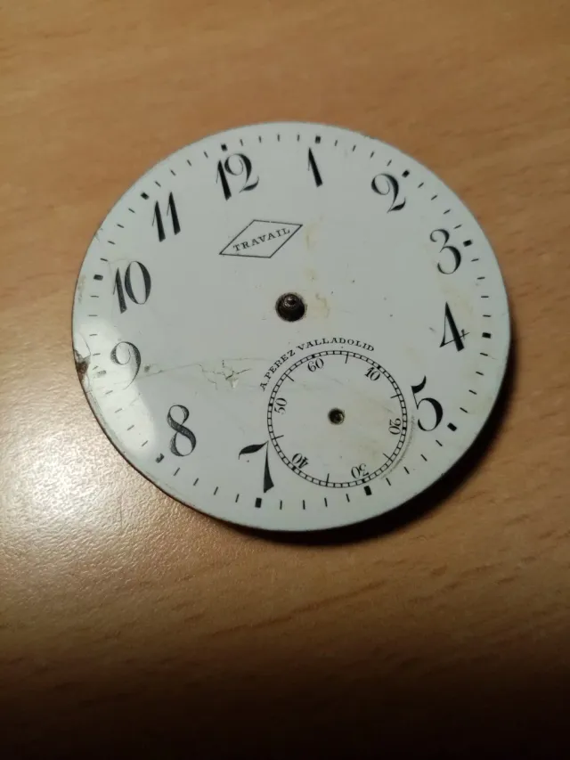 Esfera Reloj Bolsillo TRAVAIL A.Perez Valladolid
