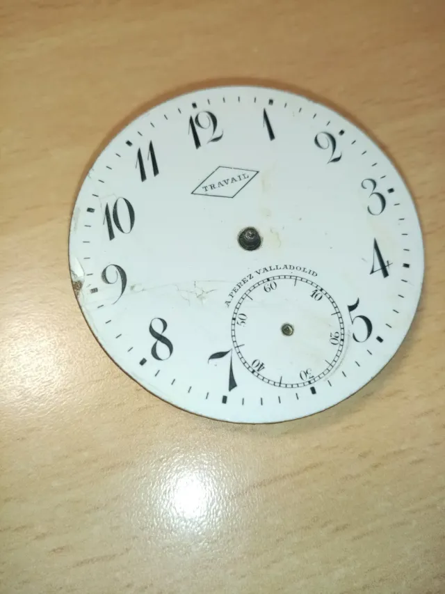 Esfera Reloj Bolsillo TRAVAIL A.Perez Valladolid