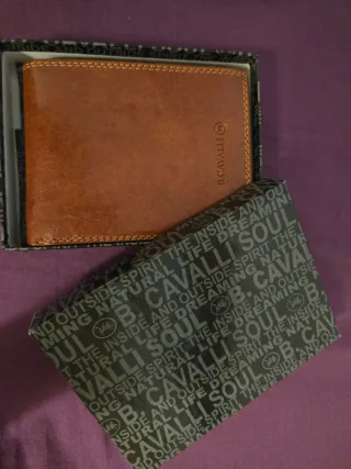 Cartera B. Cavalli de piel marrón