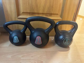 Pesas Kettlebell 4, 6 y 8 kg