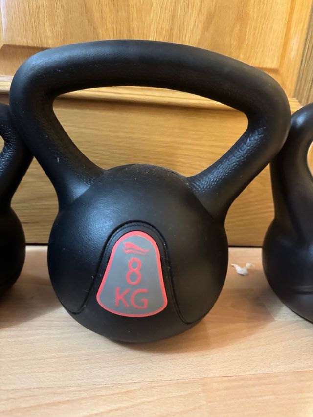 Pesas Kettlebell 4, 6 y 8 kg