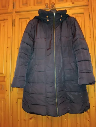 Abrigo de invierno negro mujer