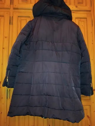 Abrigo de invierno negro mujer