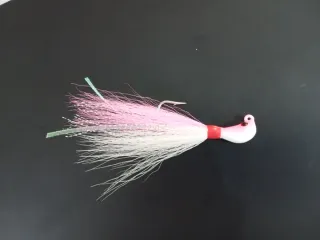 Bucktail Jig Banana 14g Rosa /blanco