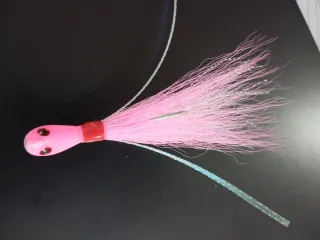 Bucktail Jig Banana 14g Rosa /blanco