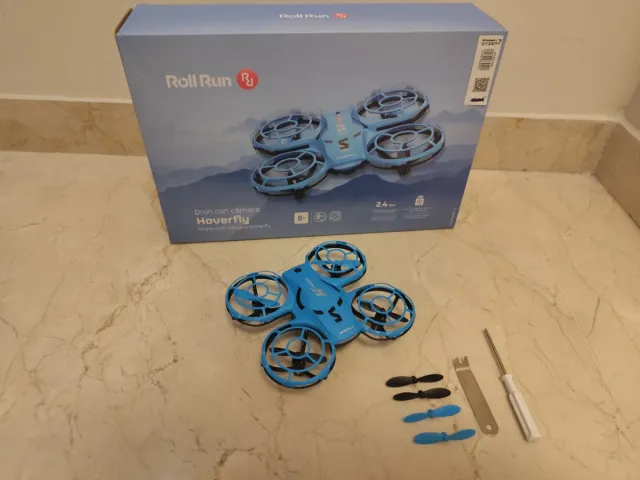Dron Roll Run Hoverfly Azul con Cámara