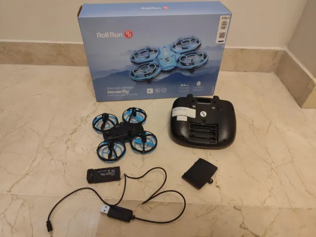 Dron Roll Run Hoverfly Azul con Cámara