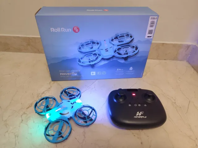 Dron Roll Run Hoverfly Azul con Cámara