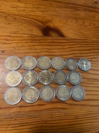 Lote 16 monedas conmemorativas 2€