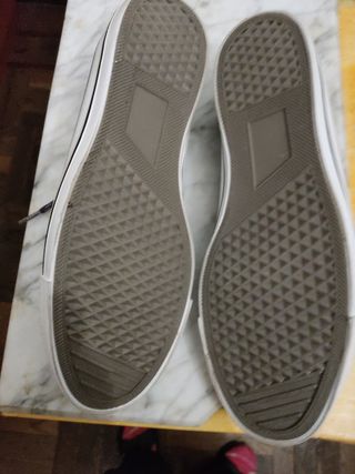 Tenis TEX de Lona verde y blanco